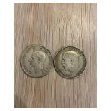 Pair 1921 & 1949 British Coins