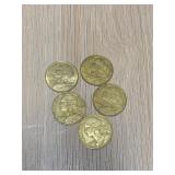 Lot of 4 France 1960's 20 Centimes