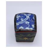 Japanese Patchwork Box & Sterling Pendant