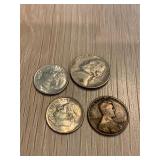 Lot of 4 United States Coins