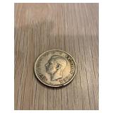 British 1950 Two Shillings