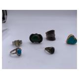 Lot of 6 Antique Rings See Images