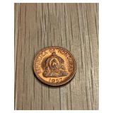 1957 Honduras 1 Cent Coin