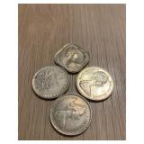 Lot of 4 Coins