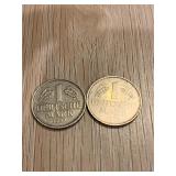 Pair 1 Deutschmark 1950 & 1973