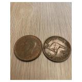 1942 & 1943 Australian Penny