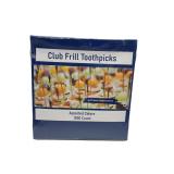 Cellophane-Frill Wood Picks 1000ct (4pks)