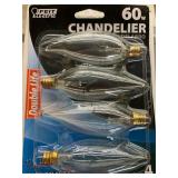 Case of 24 60W Candelabra Clear Bulbs
