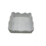 Two's Company Scalloped Basket Weave Utensil/Napki