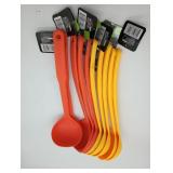 10 Pack Yellow and Orange Ladle Spoon -