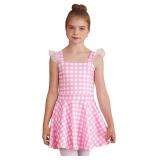 easyforever Kids Girls Pink Costume Pink White Pla