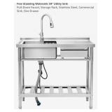 Free standing 39' utility sink