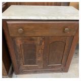Antique 19th Century Victorian Marble-top Washstan