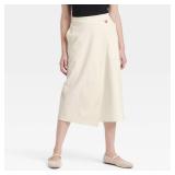 Women's MIDI Wrap Skirt - Universal Thread  Cream