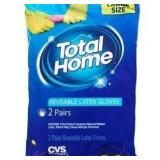 12 PAIRS Just the Basics Latex Gloves Large
