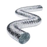 Deflect-O 4 in. W X 96 in. L Metallic Silver Alumi