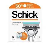 Schick Quattro Titanium Men's Razor Blade Refills,