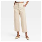 Women's High-Rise Straight Ankle Chino Pants - A N