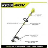 Ryobi Battery String Trimmer 40V TOOL ONLY