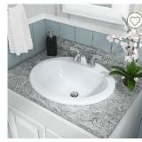 Overmount White Oval Sink - 2118