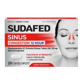6 PACK Sudafed Maximum Strength 12HR Non-Drowsy Si