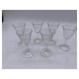 Lot of 6 Small Glasses