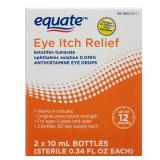 Equate Eye Itch Relief Antihistamine Eye Drops, 2