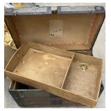 Antique Late 1800s Steamer Trunk with Original Int