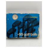 Vintage lot of 12 D95 Golf Balls