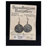 Sterling Silver Dragon Earrings