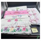 Vintage embroidered pillowcases (see all photos)