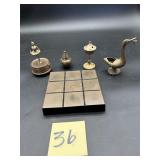 Brass Lot ( tic tac toe board. Ballerina music ..