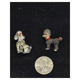 Small Poodle Brooches