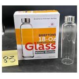 Brieftons 18-oz Borosilicate Glass Water Bottle..