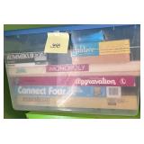 Tote of Games including Aggravation & Connect Four