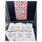 Vintage embroidered tea towels