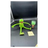 Vintage Kermit the Frog & Green Haired Troll
