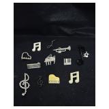 Musical Pins (Silver)