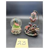 Decor Lot w/musical Hummingbird Globe & Garden ..