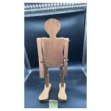 Folk Art Wooden Jointed Poseable Man