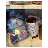 Assorted Ribbons and feathers