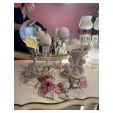 Vintage make up mirror and other decor