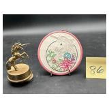 Unicorn Cross Stitch & Brass Unicorn Music Box