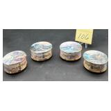 Vintage porcelain music boxes from the Thomas K..