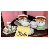Tea cups and tea set