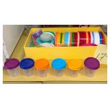 Tupperware Lid lot & Small containers