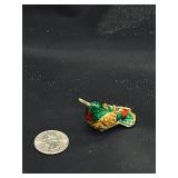 Enameled & Bejeweled  Hummingbird Trinket Box