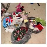 Christmas Craft Lot w/Vintage Clip on Santa