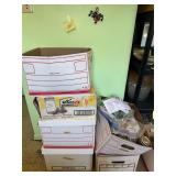 Boxes of canning jars and lids