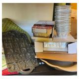 Vintage John Wright cast iron alphabet cookie p..